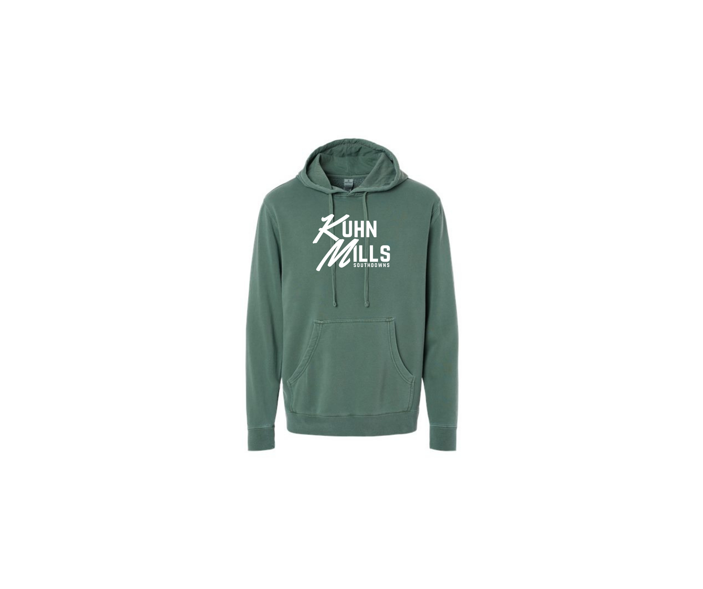 Midweight Pigment-Dyed Hooded Sweatshirt - Adult & Youth (Kuhn Mills)