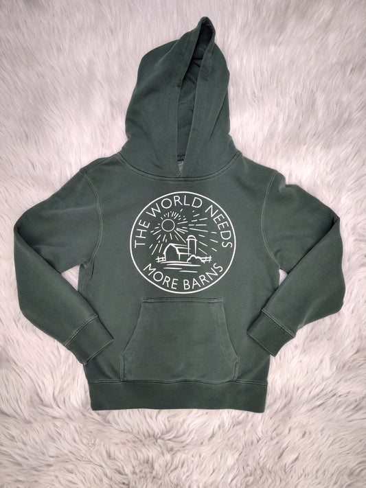 Green Hoodie - Youth (More Barns)