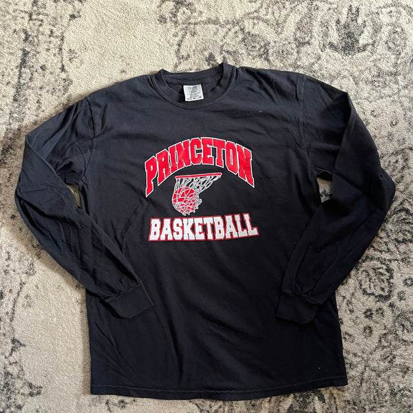Retro Basketball Comfort Colors Long Sleeve {Princeton}