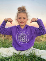 Born & Raised Purple Hoodie - Adult & Youth ( More Barns)