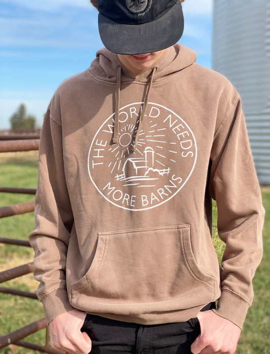 Independent Pigment Clay Hoodie - Adult (More Barns)