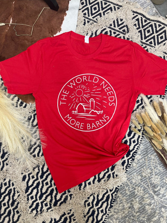 Red Short Sleeve - Adult & Youth (More Barns)