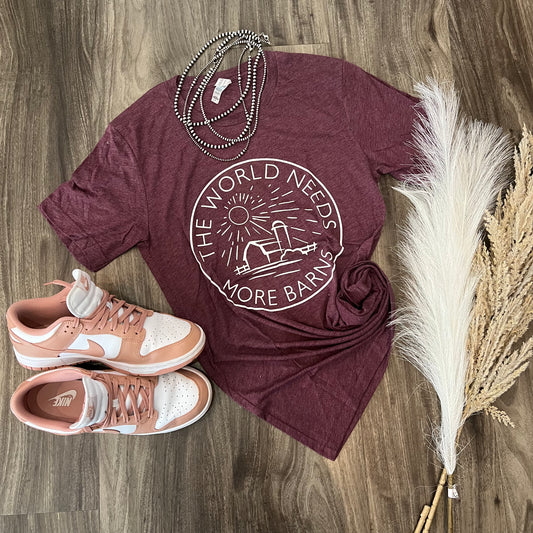 Bella TriBlend Maroon Tee - Adult & Youth {More Barns}