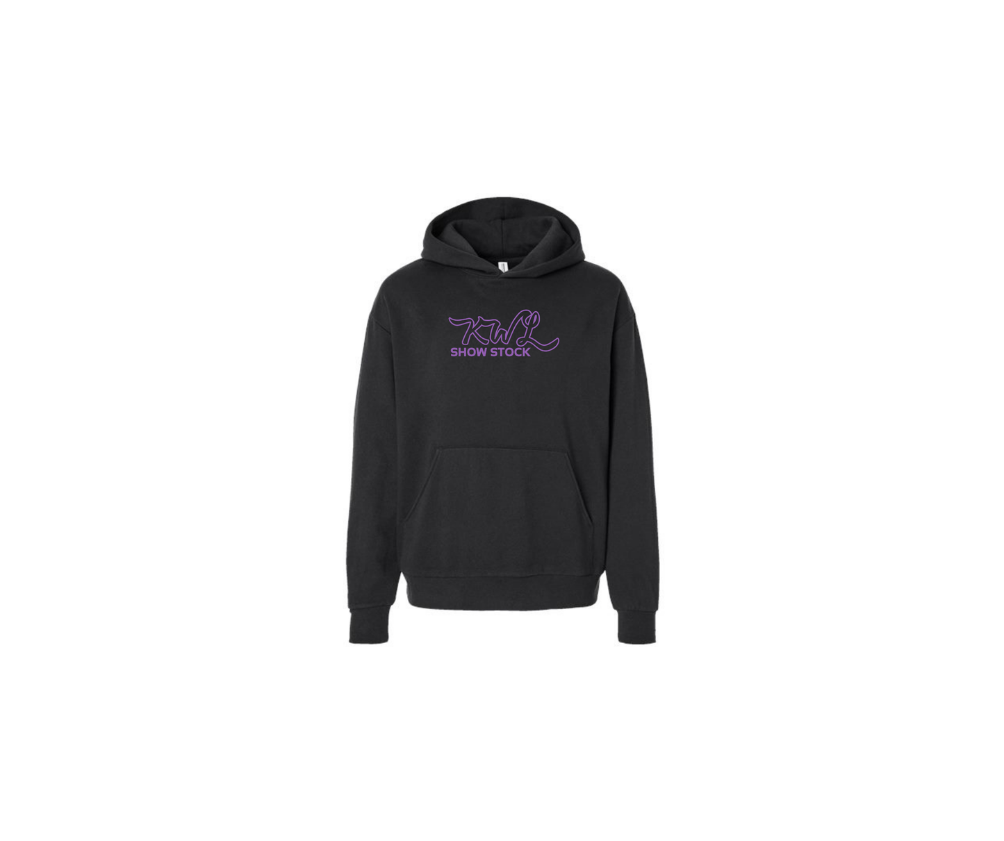 Black Independent Midweight Hooded Sweatshirt - Adult (KWL)