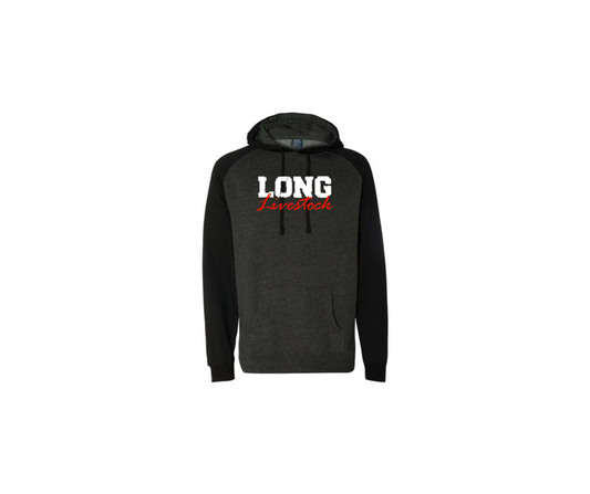 Unisex Raglan Hooded Sweatshirt - Adult (Long)