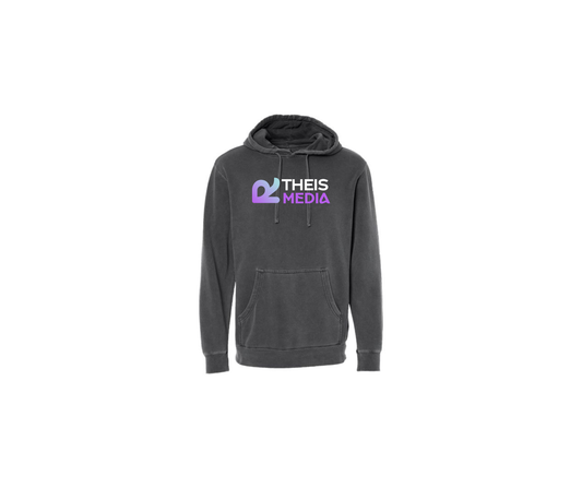 Pigment Black Hooded Sweatshirt - Adult & Youth (Theis)