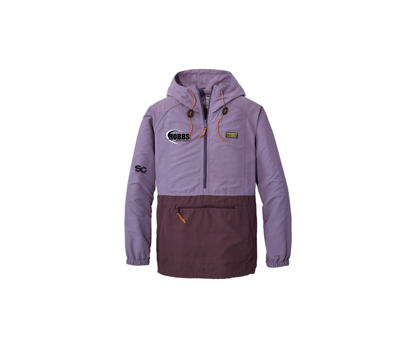 Purple Colorblock L.L. Bean Classic Anorak - Adult (Hobbs)