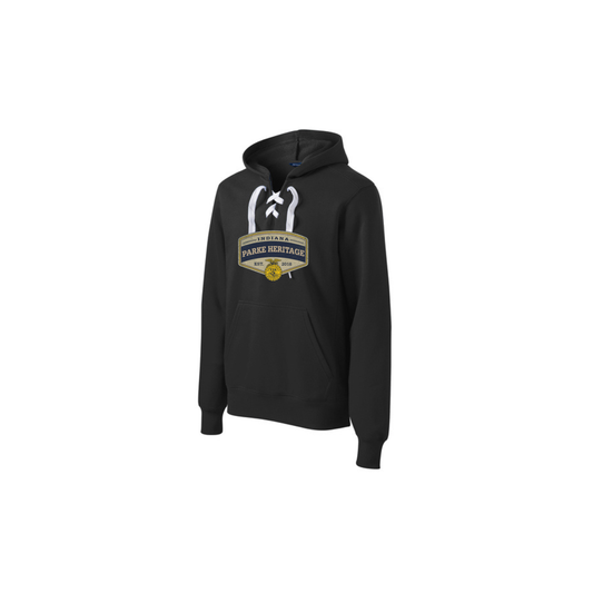 Lace Up Pullover Hooded Sweatshirt - Adult (Parke Heritage)