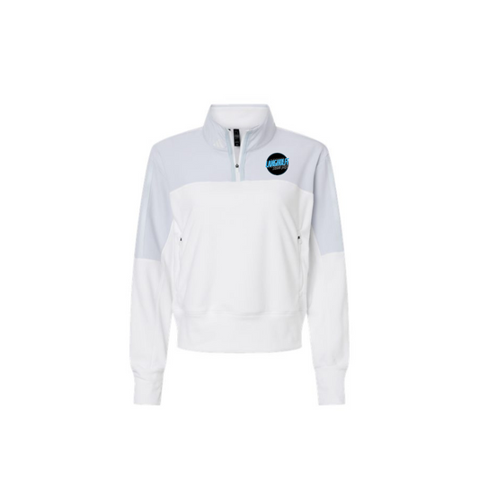 Ladies Adidas Fleece Quarter-Zip Pullover - Ladies (Langholff)