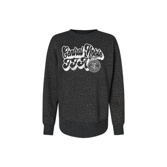 Leopard Crewneck Sweatshirt - Ladies (Central Noble)