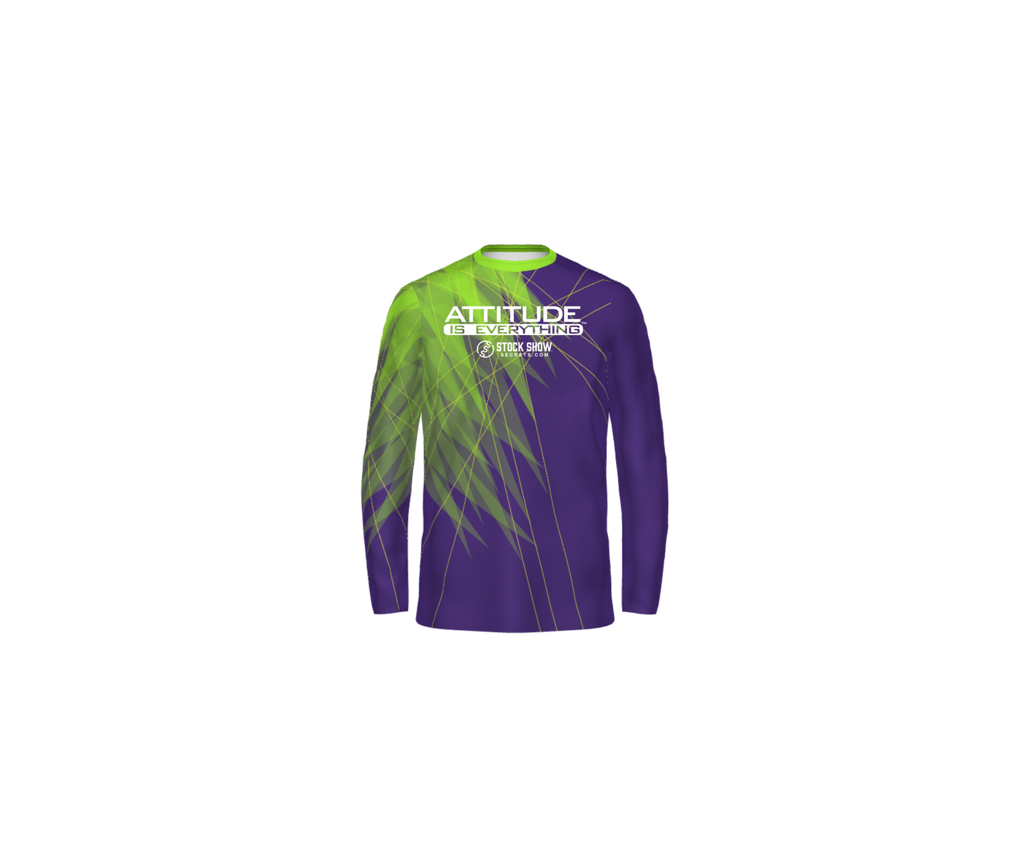 Purple & Lime Sublimated Polyester Long Sleeve - Adult & Youth (SSS)