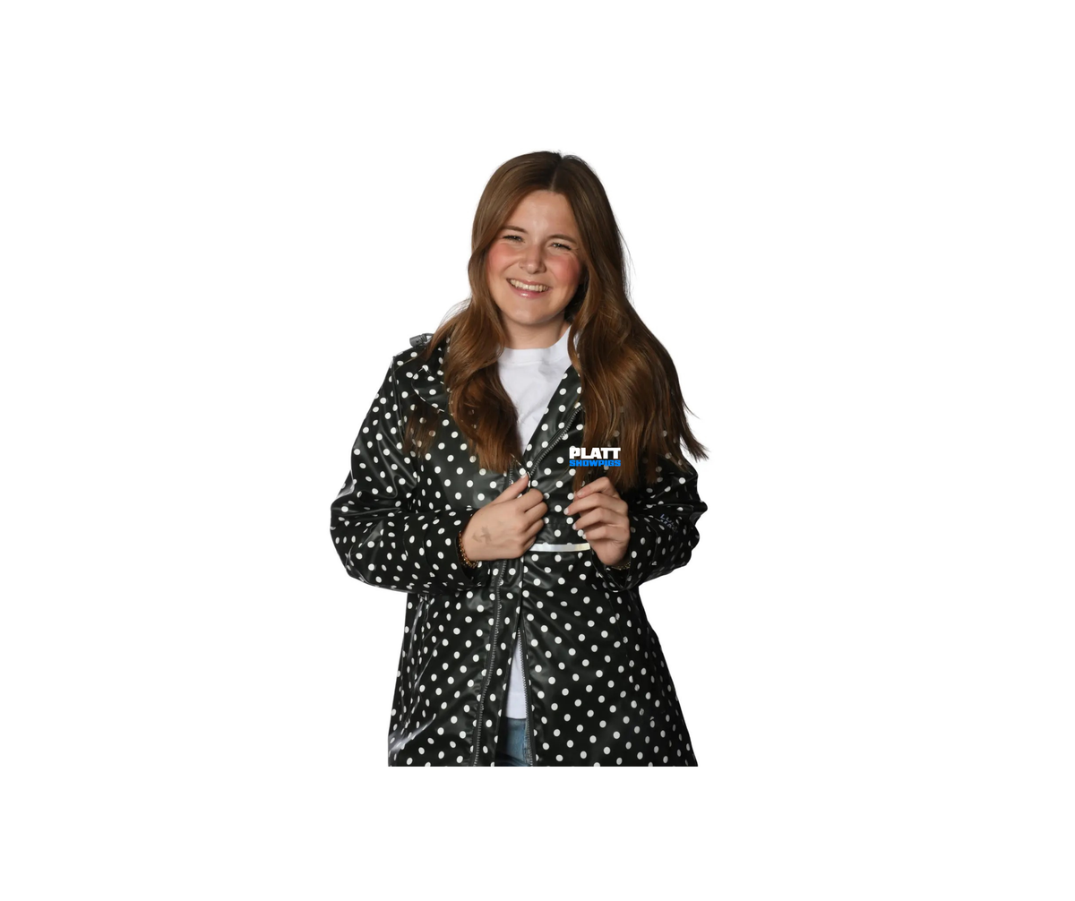 Ladies Polka Dot Raincoat - Ladies (Platt)