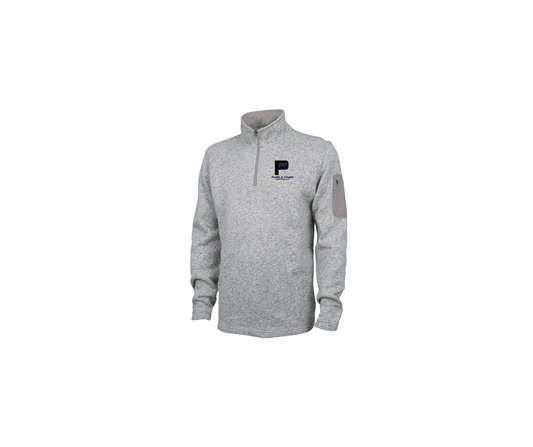 Heathered Fleece Quarter Zip Pullover - Adult (Purple Power)