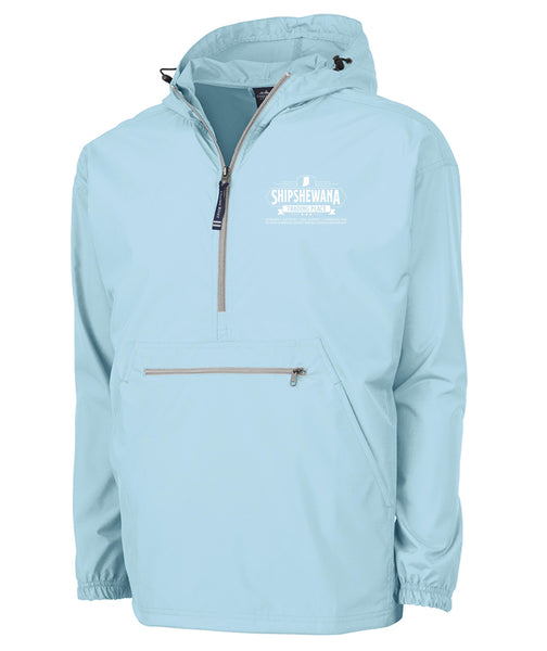 Shipshewana Trading Place Aqua Windbreaker- Adult & Youth (Flea Market)