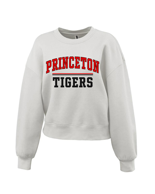 Pennant Womens Standard Crop Crew {Princeton Tigers}