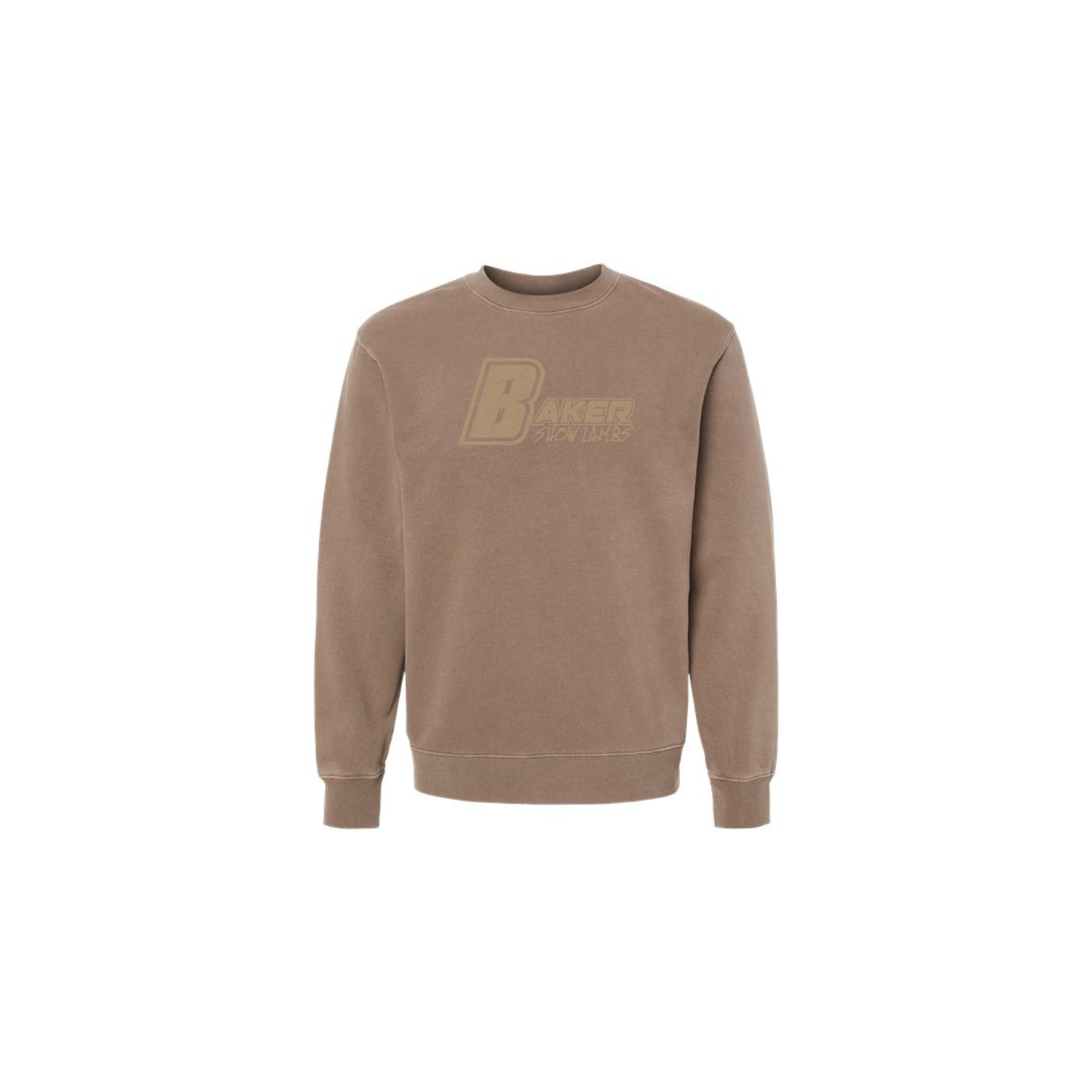 Pigment Clay Embroidered Crewneck Sweatshirt - Adult & Youth (Baker)