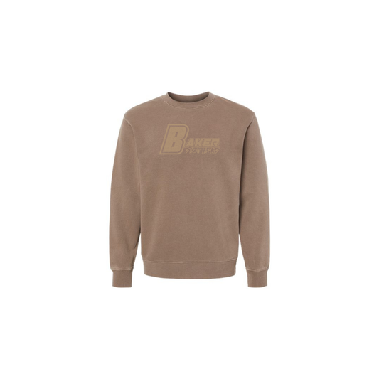 Pigment Clay Embroidered Crewneck Sweatshirt - Adult & Youth (Baker)