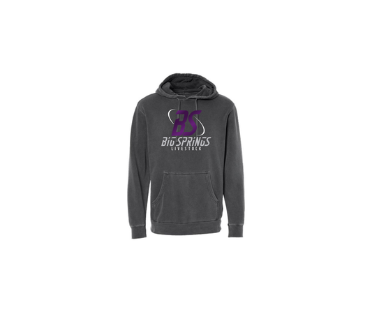 Pigment Black Hooded Sweatshirt- Adult & Youth (Big Springs)