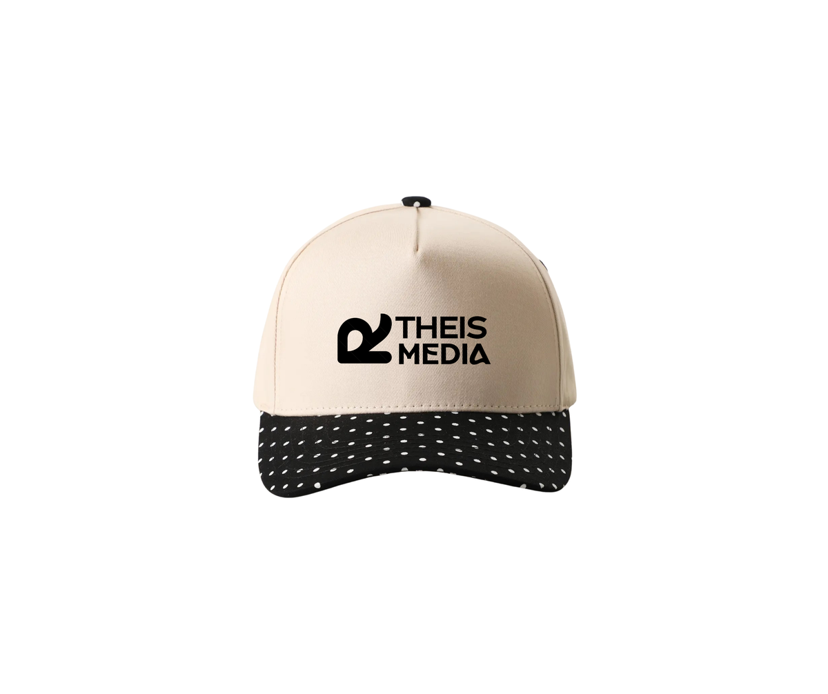 Polka Dot 5 Panel Trucker Cap (RTheis)