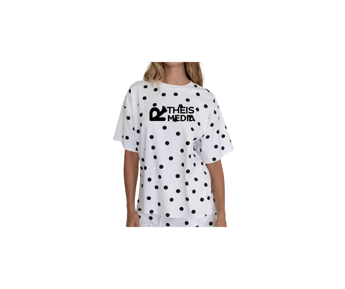 Ladies Polka Dot Oversized Tee - Ladies (RTheis)