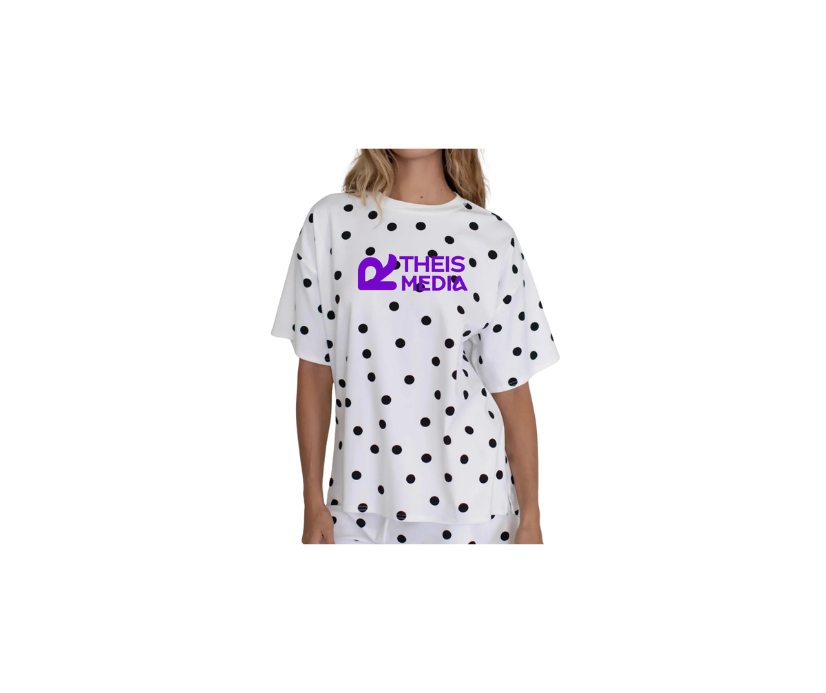 Ladies Polka Dot Oversized Tee - Ladies (RTheis)