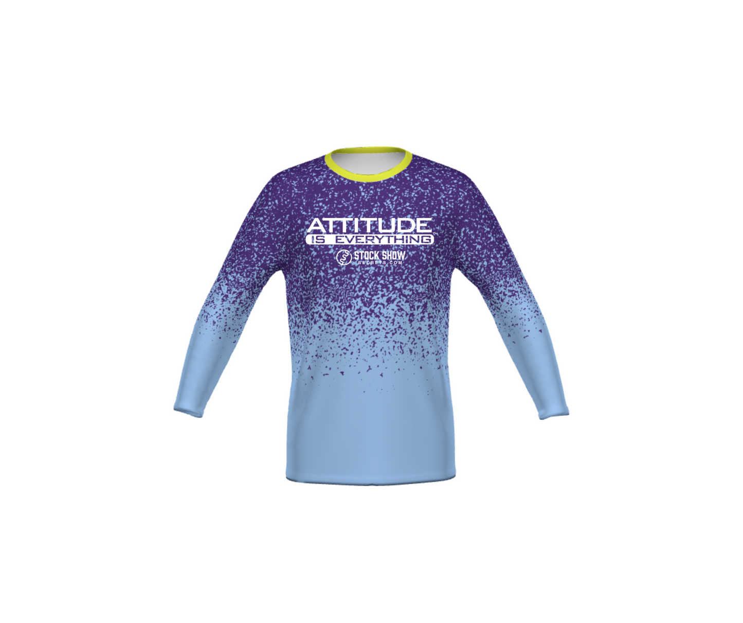 Blue & Purple Spec Sublimated Polyester Long Sleeve - Adult & Youth (SSS)