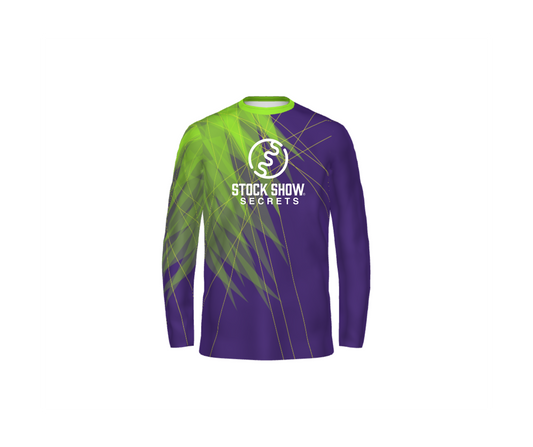 Purple & Lime Sublimated Polyester Long Sleeve - Adult & Youth (SSS)