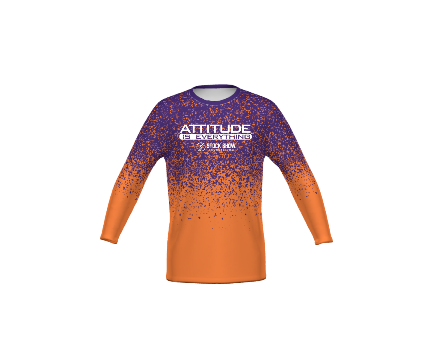 Orange & Purple Spec Sublimated Polyester Long Sleeve - Adult & Youth (SSS)
