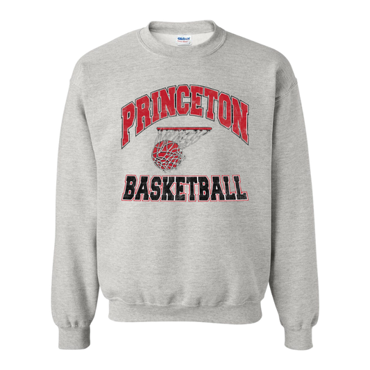 Retro Basketball Gildan Crewneck {Princeton}
