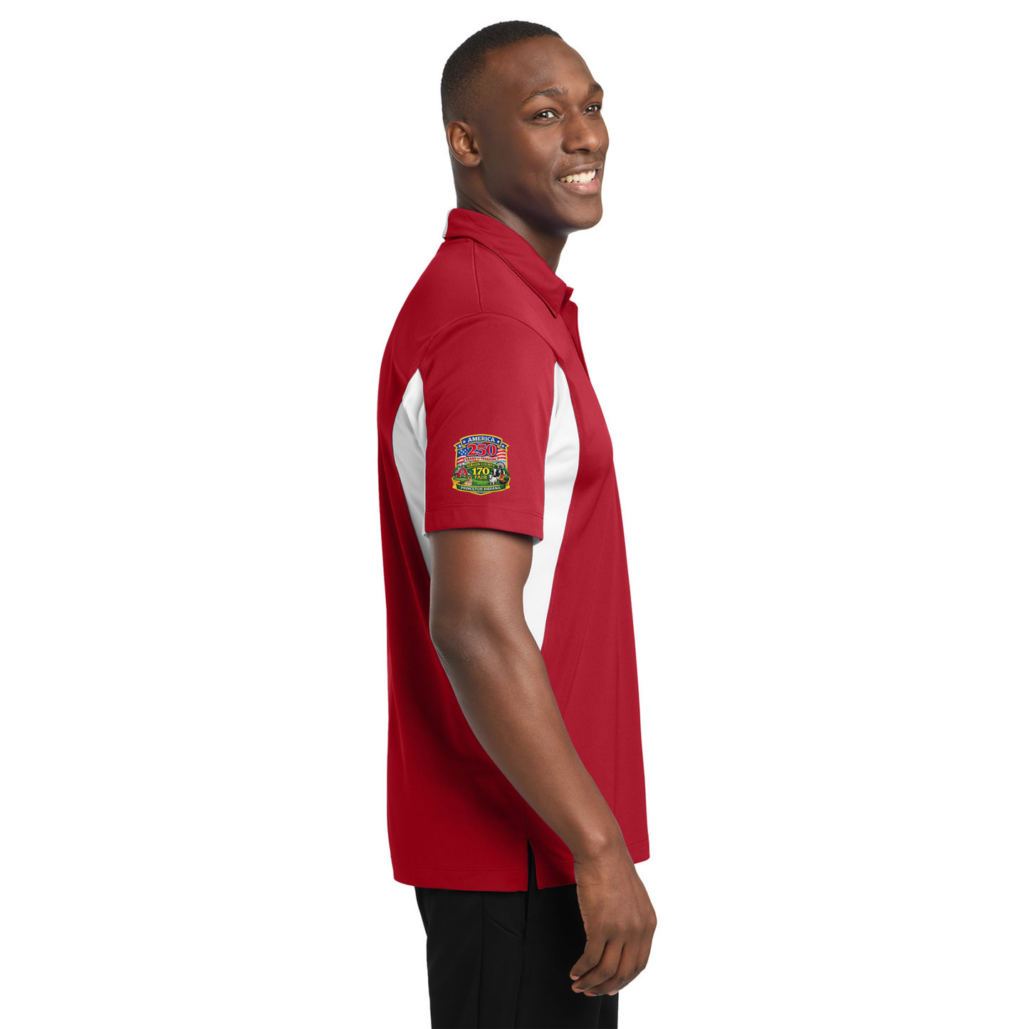 Side Blocked Sport-Wick Polo {Gibson Co Fair}