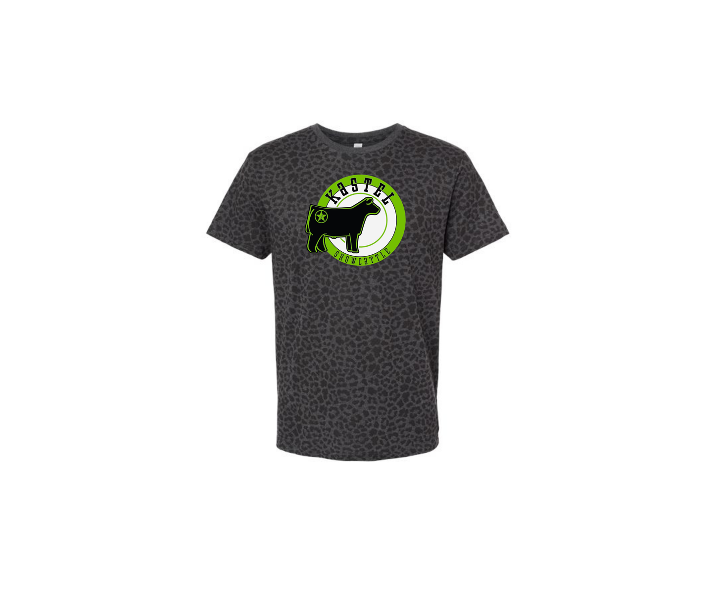 Black Leopard Jersey Tee  - Adult & Youth (Kastel)