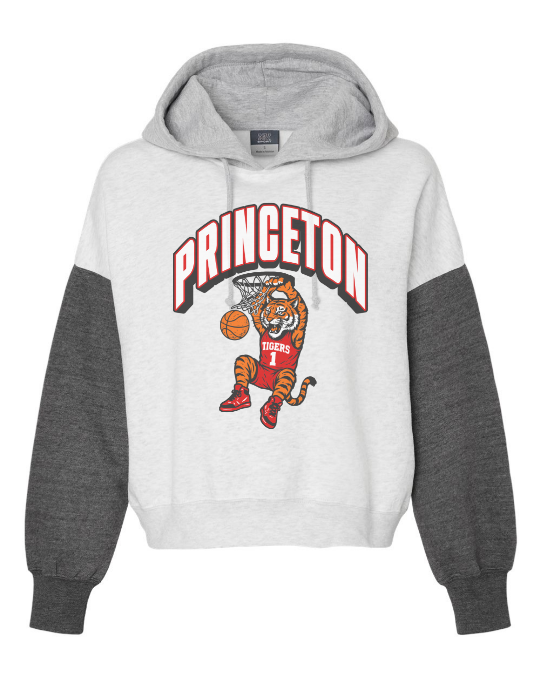 Retro Women's Colorblock Hoodie {Princeton Basketball}