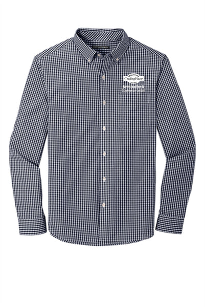 Gingham Easy Care Long Sleeve Shirt- Adult (Farmstead)