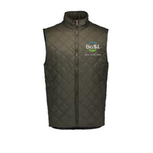 Unisex Vintage Quilted Diamond Vest {Bio S.I.}