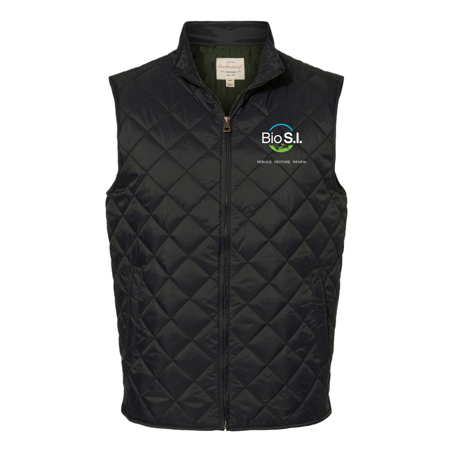 Unisex Vintage Quilted Diamond Vest {Bio S.I.}