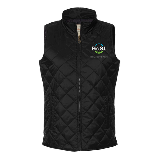 Women's Vintage Quilted Diamond Vest {Bio S.I.}
