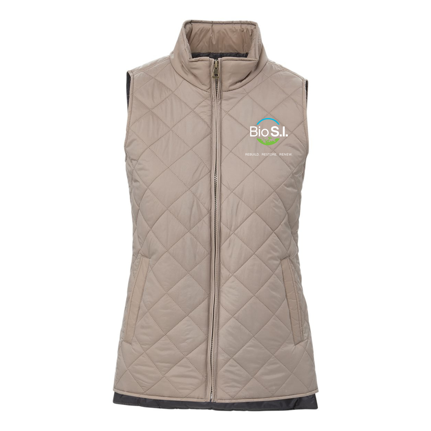 Women's Vintage Quilted Diamond Vest {Bio S.I.}