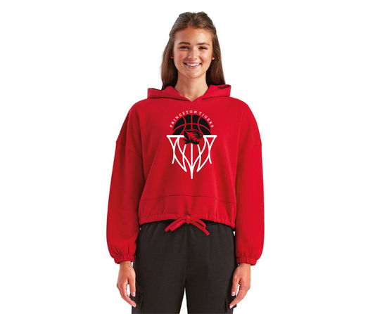 Team Edition Women's Cropped Maria Hoodie {Tiger Basketball}