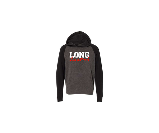 Youth Raglan Hooded Sweatshirt - Youth (Long)