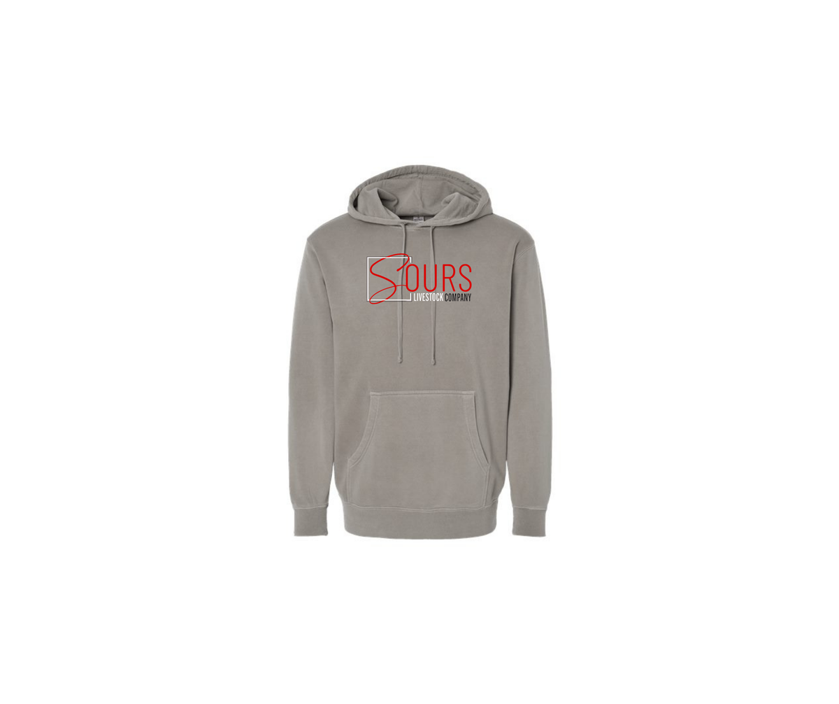Midweight Pigment-Dyed Hooded Sweatshirt - Adult {Sours}