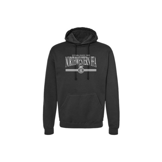 Black Tultex Fleece Hoodie - Adult & Youth (Northwestern)