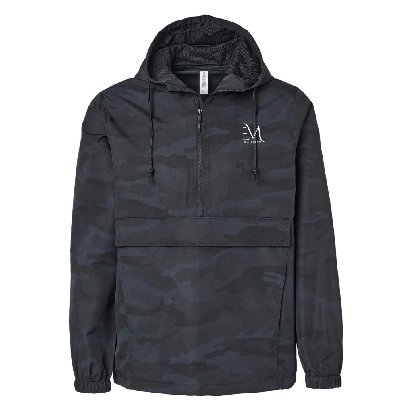 Camo Anorak Nylon Pullover {EM}
