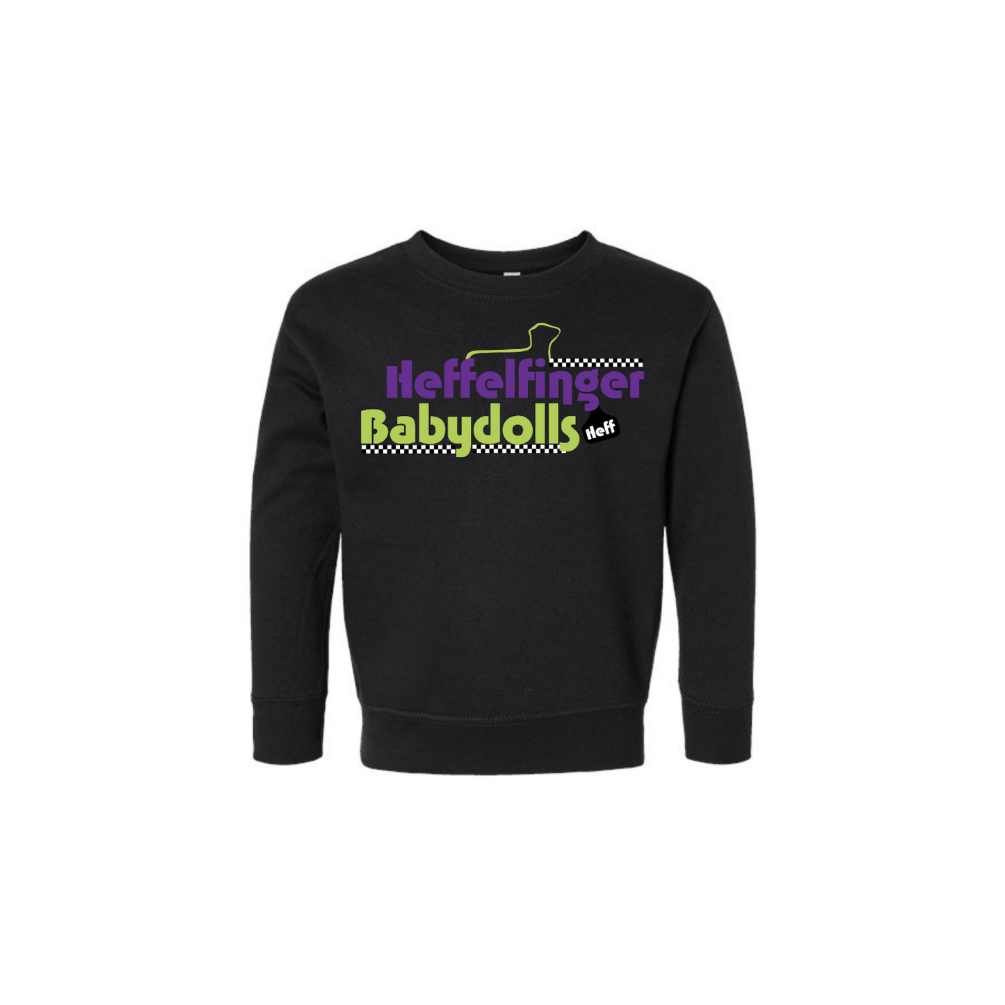 Toddler Crewneck Sweatshirt - Heffelfinger Babydolls (Heff)