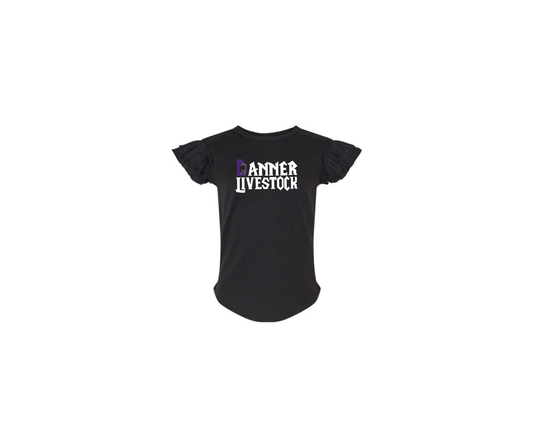 Toddler Flutter Sleeve Top  (Danner)