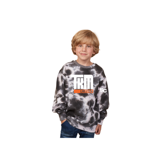 Youth Tie Dye Crewneck Sweatshirt - Youth (TKM)