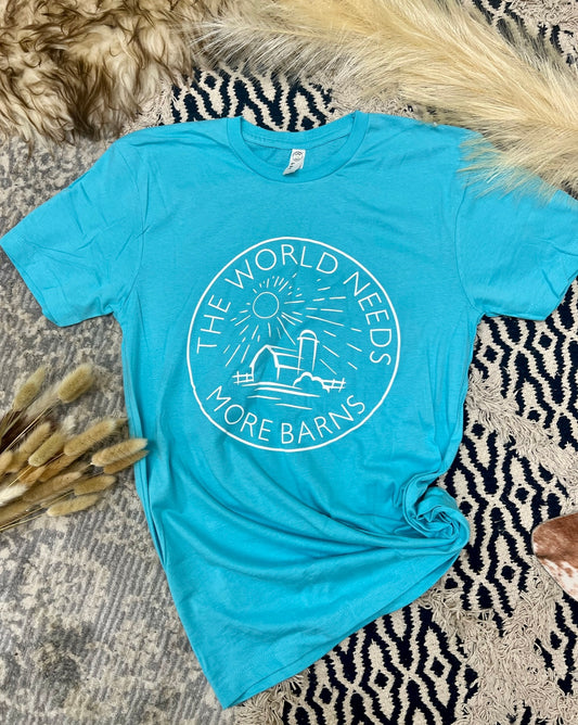 4th of July Caribbean/Teal Short Sleeve - Adult & Youth (More Barns)